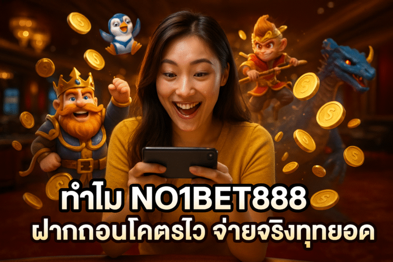 ทำไม NO1BET888 ฝากถอนโคตรไว จ่ายจริงทุกยอด