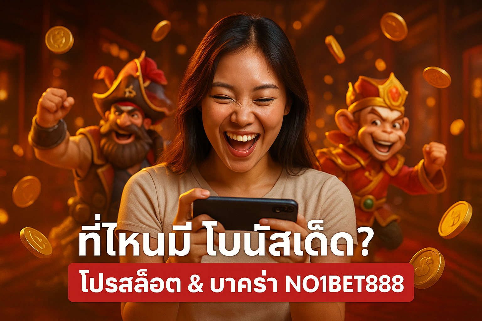 ที่ไหนมีโบนัสเด็ด? โปรสล็อต & บาคาร่า NO1BET888