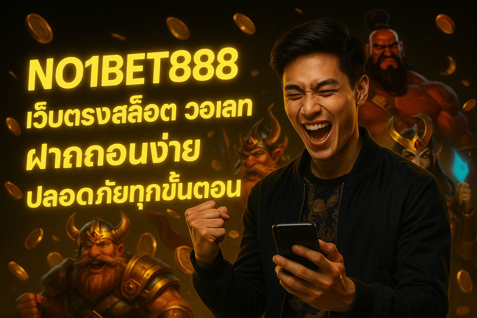 NO1BET888 เว็บตรงสล็อต วอเลท ฝากถอนง่าย ปลอดภัยทุกขั้นตอน